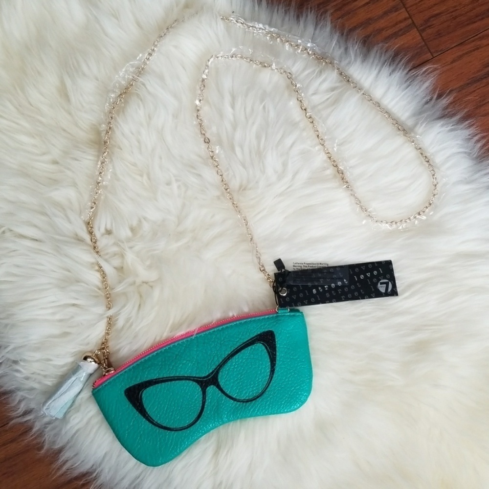 Street Level Tasseled Glasses Purse
